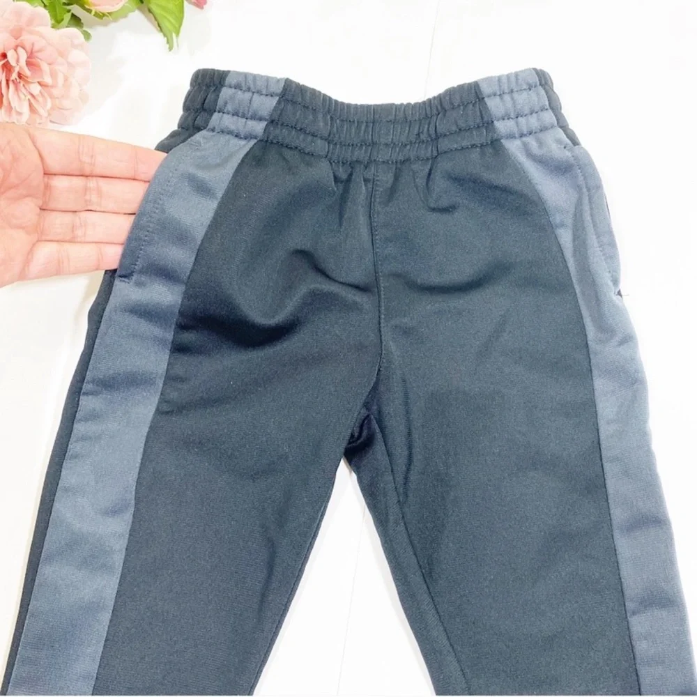 PUMA Baby Boy Tricot Black/Grey/White Jacket & Pants Tracksuit Set - Picture 9 of 11